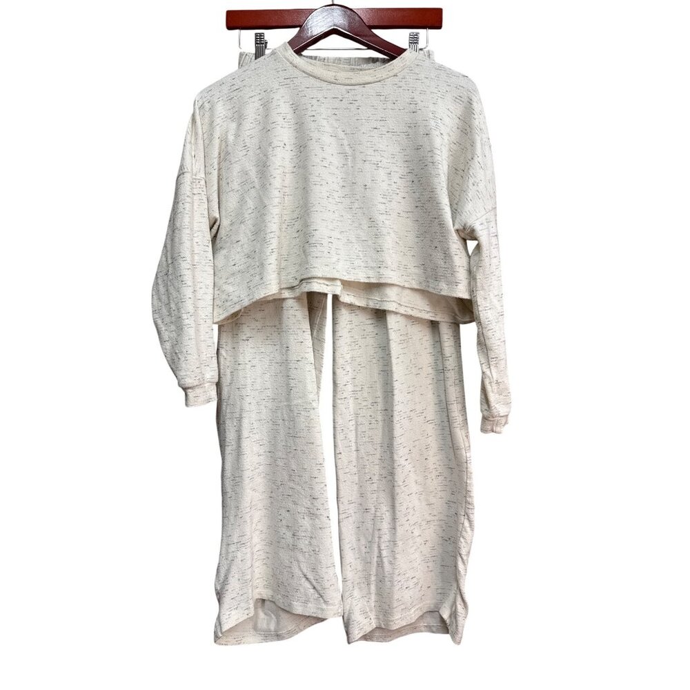 Nasty Gal Wide Leg Lounge Set Cozy Set Sz 6